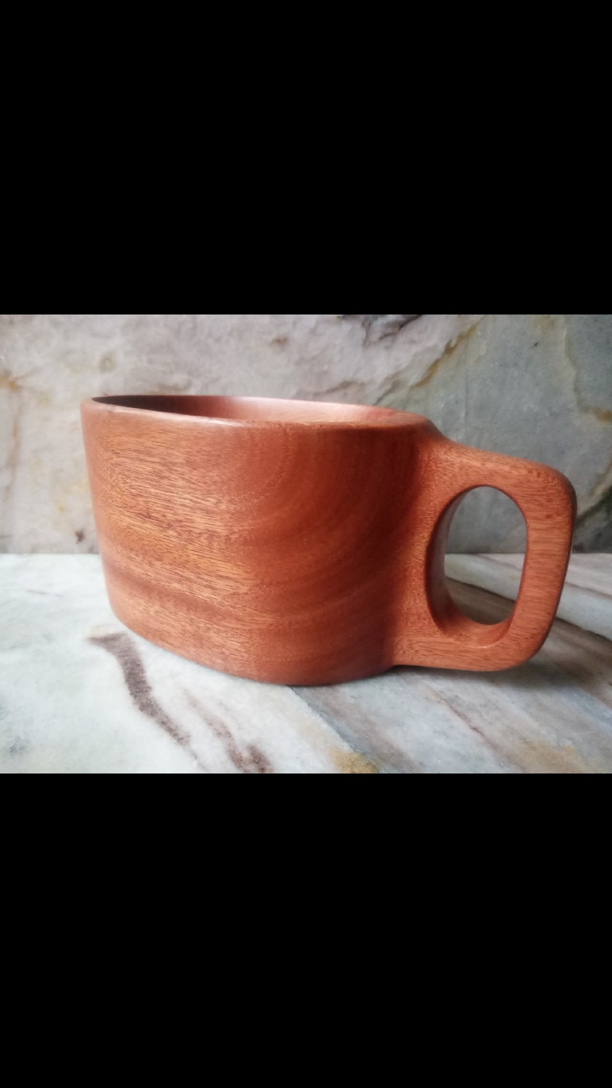 Handmade wooden cup